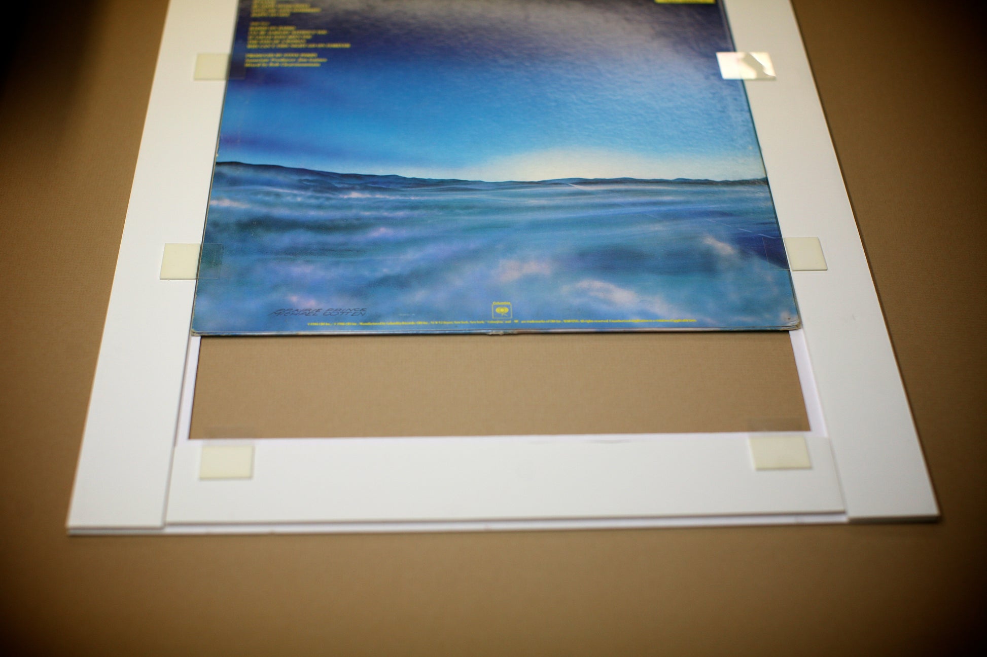 12" LP Record Album Frame for sleeve with mat no trim