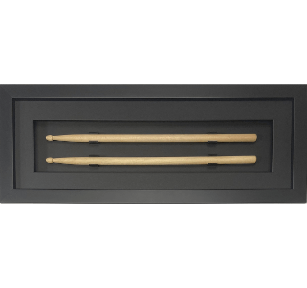 double drum stick frame black-black trim black frame