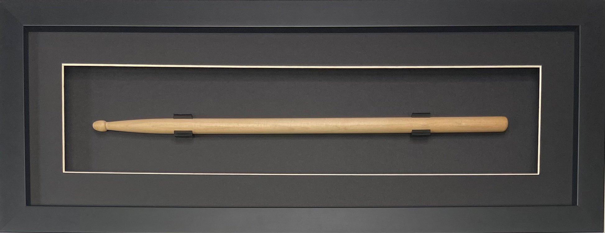 drum stick frame black-white trim black frame