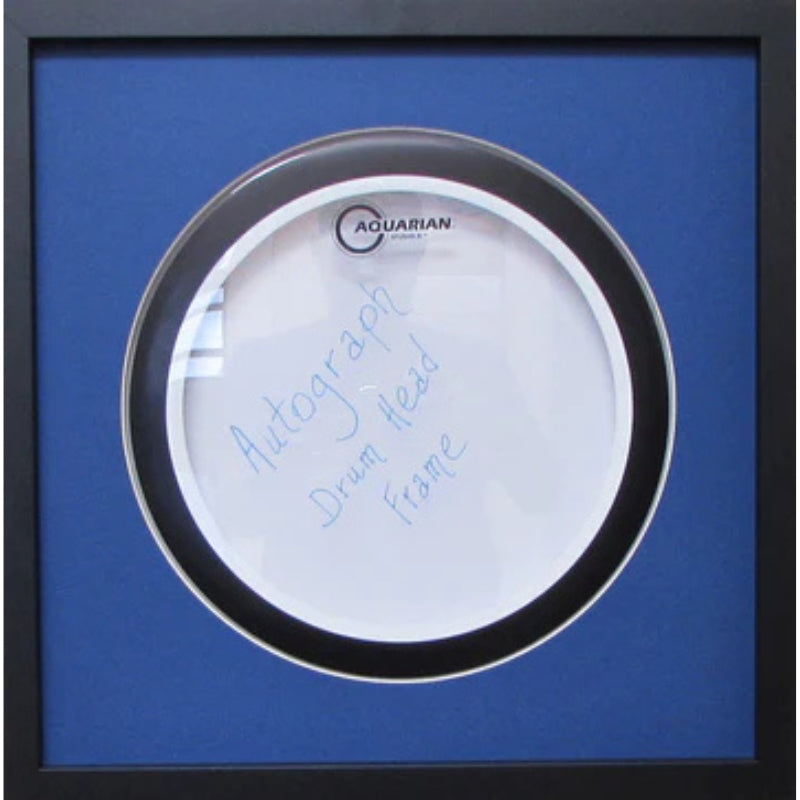 10" Drum Head Frame blue mat black frame