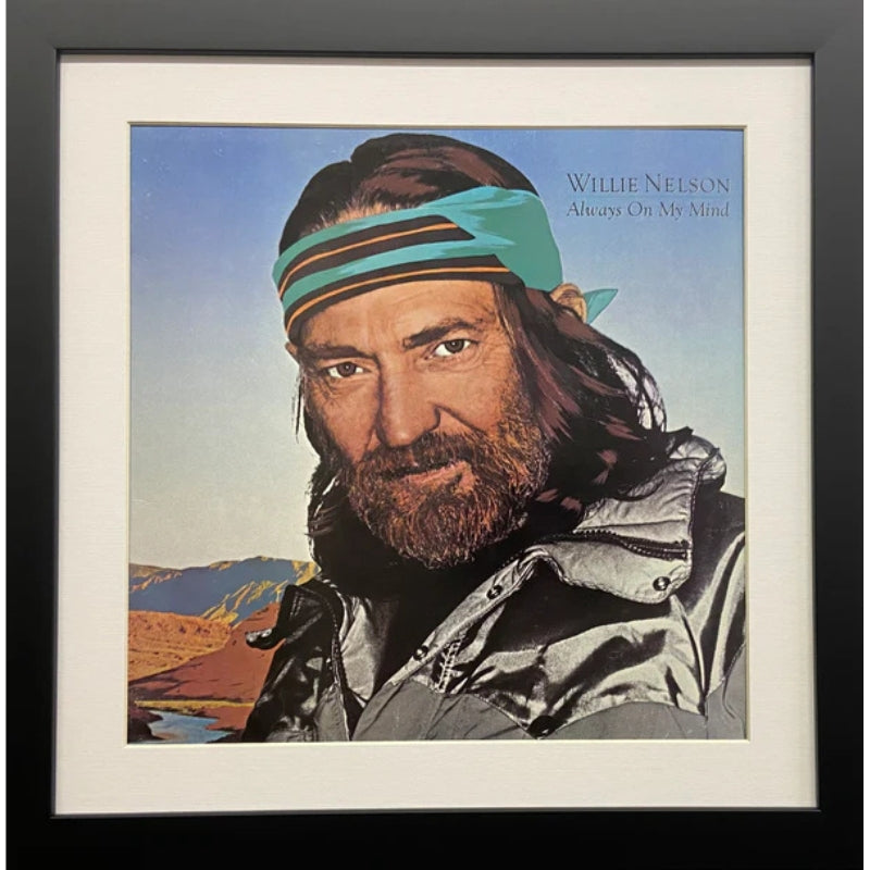 12" LP Record Album Frame for sleeve with white mat no trim