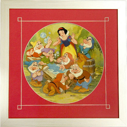 12" LP Vinyl or Picture Disc Frame red-white mat silver frame