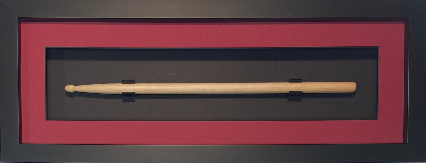 drum stick frame red-black trim black frame