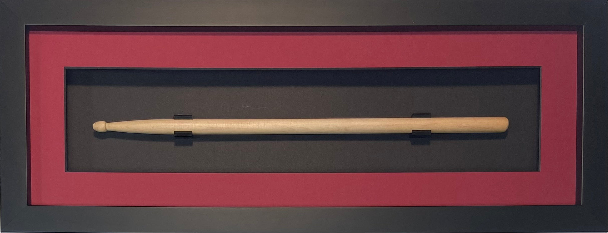 drum stick frame red-black trim black frame