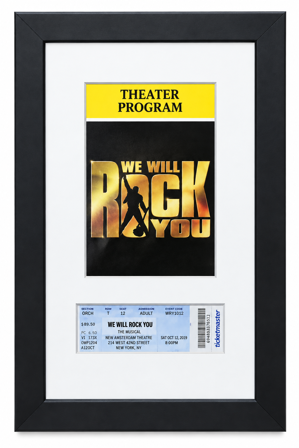 Theater Frame with Ticket
