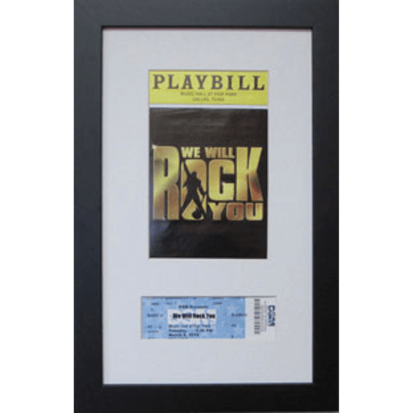 Playbill Frame with Ticket
