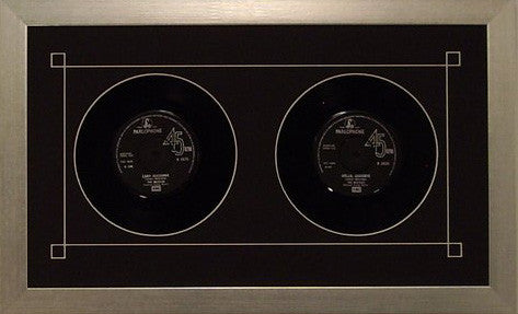 7" 45 Double Vinyl Record Frame gold frame