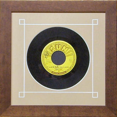 7" 45 Vinyl Record Frame walnut frame