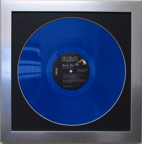 12" LP Vinyl Record Album Frame black mat silver frame