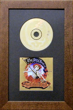 CD Disc and Insert / Booklet Frame Set black mat walnut frame