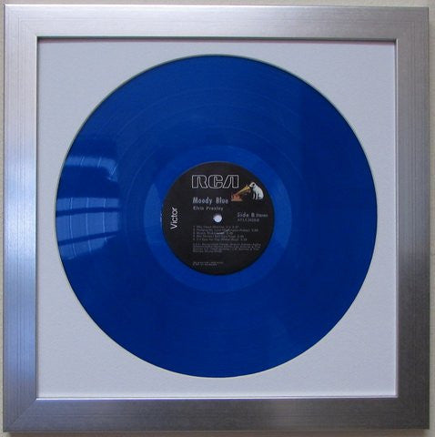 12" LP Vinyl Record Album Frame white mat silver frame