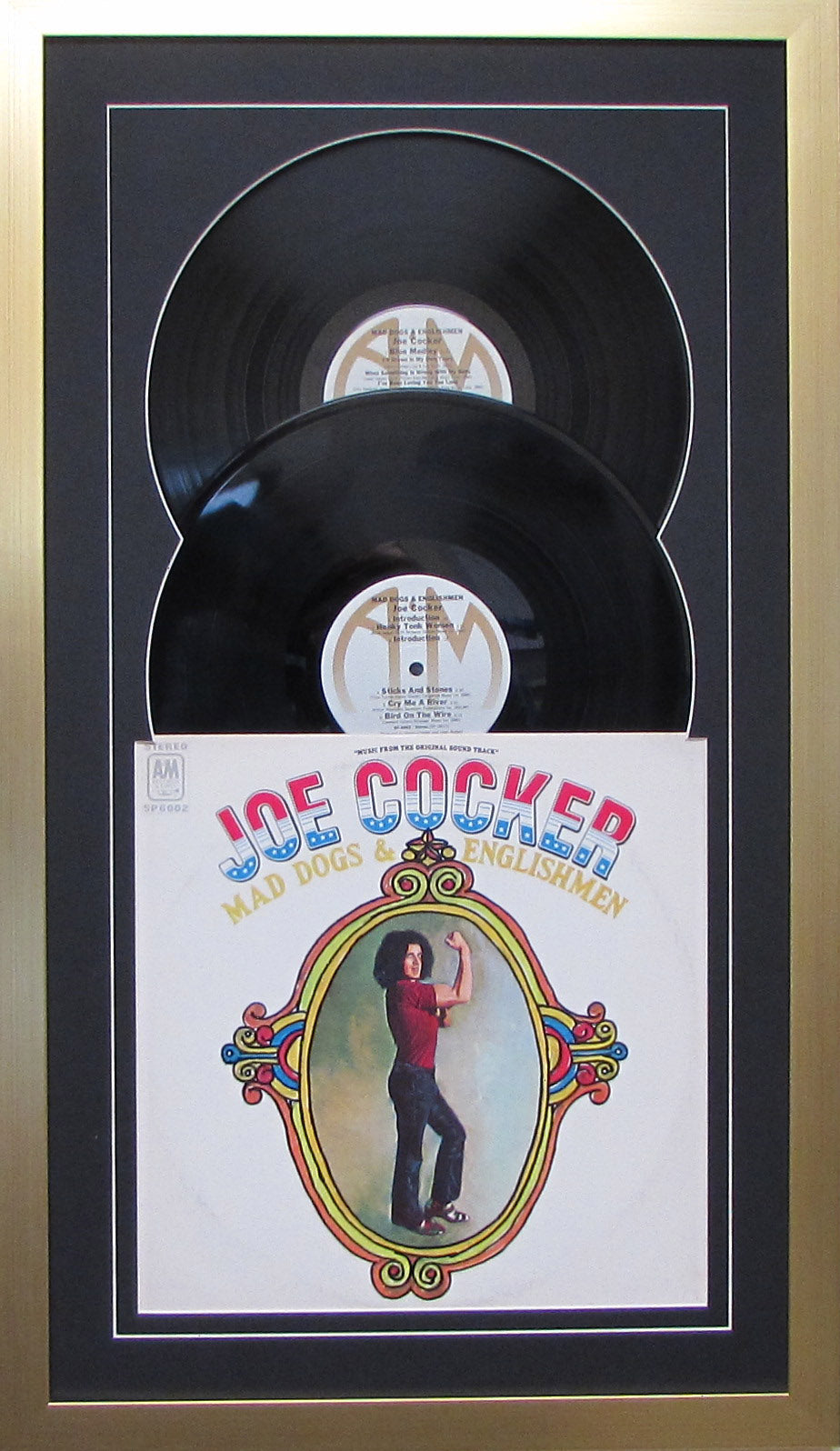 12" LP Double Vinyl Record Album Frame with Sleeve, Jukebox Style