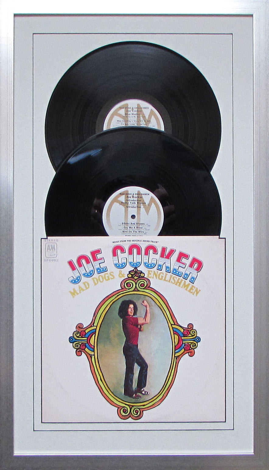 12" LP Double Vinyl Record Album Frame with Sleeve, Jukebox Style