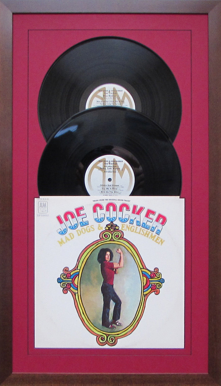 12" LP Double Vinyl Record Album Frame with Sleeve, Jukebox Style