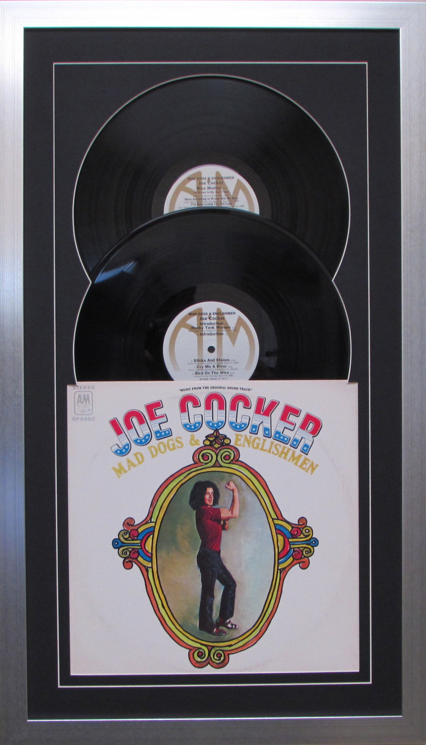 12" LP Double Vinyl Record Album Frame with Sleeve, Jukebox Style