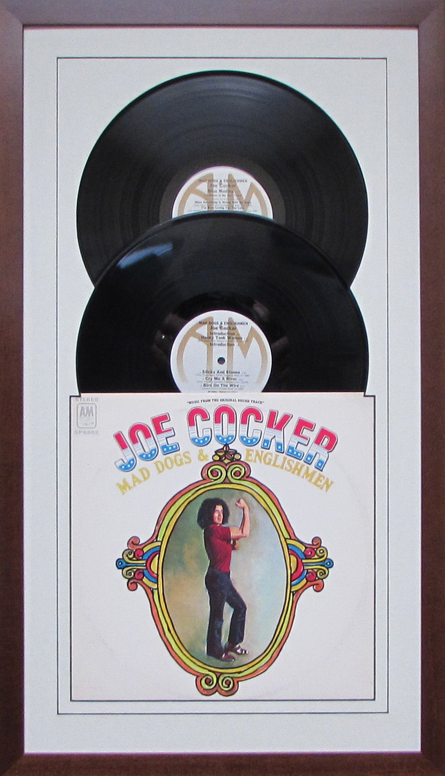 12" LP Double Vinyl Record Album Frame with Sleeve, Jukebox Style