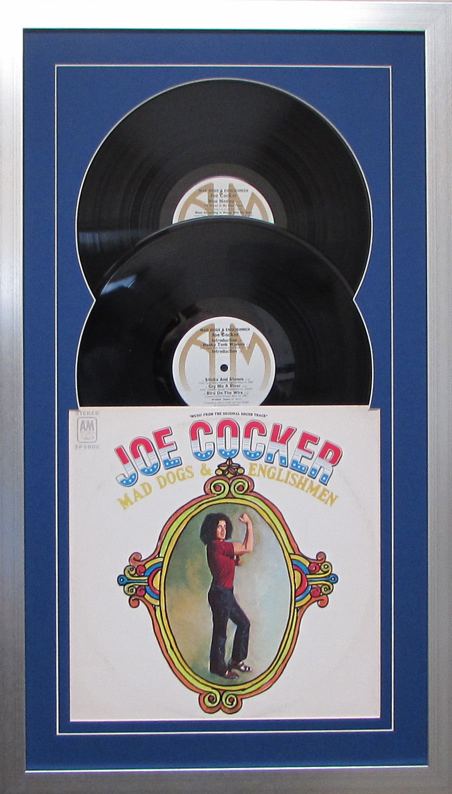 12" LP Double Vinyl Record Album Frame with Sleeve, Jukebox Style