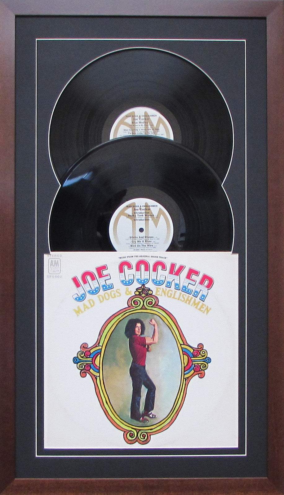 12" LP Double Vinyl Record Album Frame with Sleeve, Jukebox Style