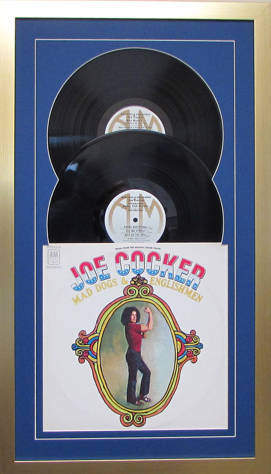 12" LP Double Vinyl Record Album Frame with Sleeve, Jukebox Style