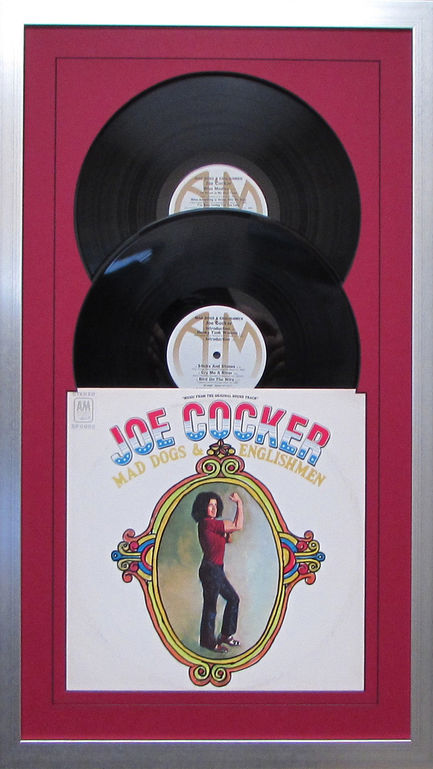 12" LP Double Vinyl Record Album Frame with Sleeve, Jukebox Style