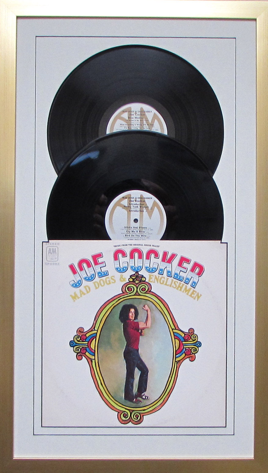 12" LP Double Vinyl Record Album Frame with Sleeve, Jukebox Style