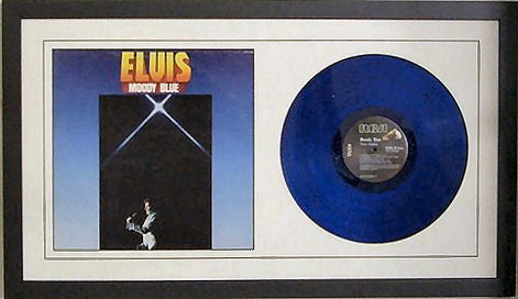 12" LP Record Album Frame white mat black frame