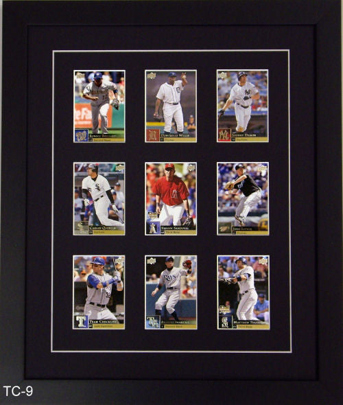 Nine Trading Cards Frame Frame My Collection LLC