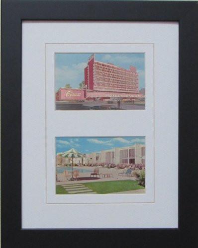 Two Postcard Frame white-white mat black frame