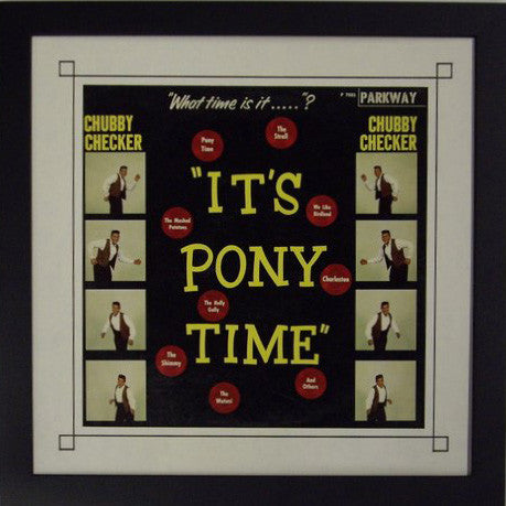 12" LP Record Album Frame for Sleeve with white Mat black frame