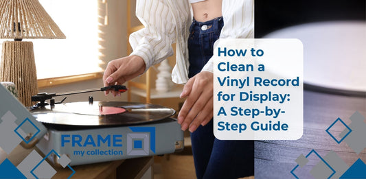 woman playing a freshly cleaned record