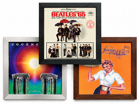 3-Pack Vinyl Record Album Frames For The Wall