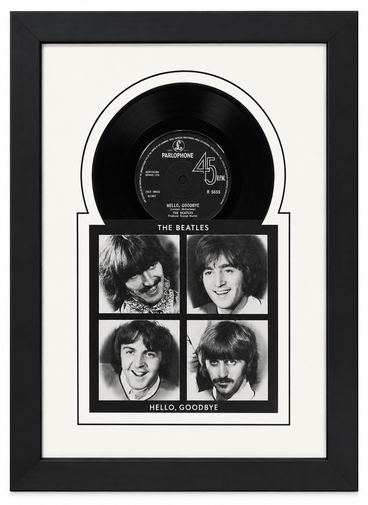 7" 45 Vinyl Record Frame with Sleeve, Jukebox Style