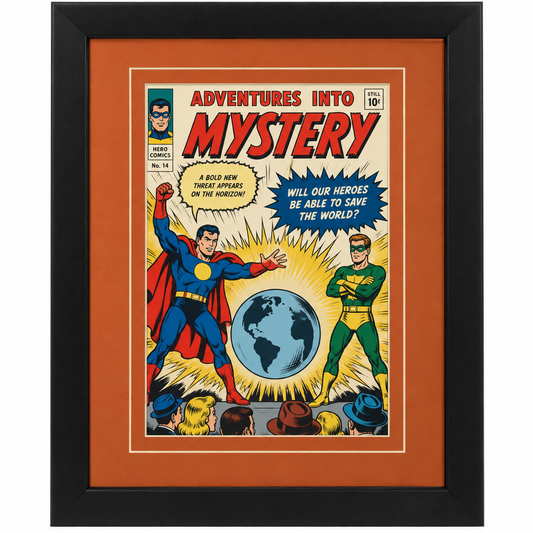 Comic Book Frame with Mat