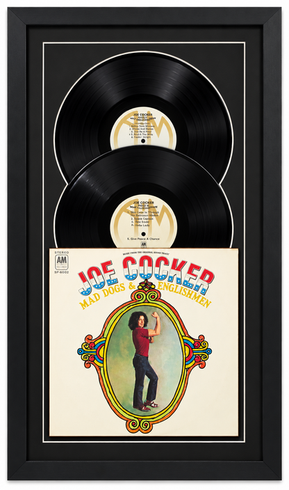 12" LP Double Vinyl Record Album Frame with Sleeve, Jukebox Style