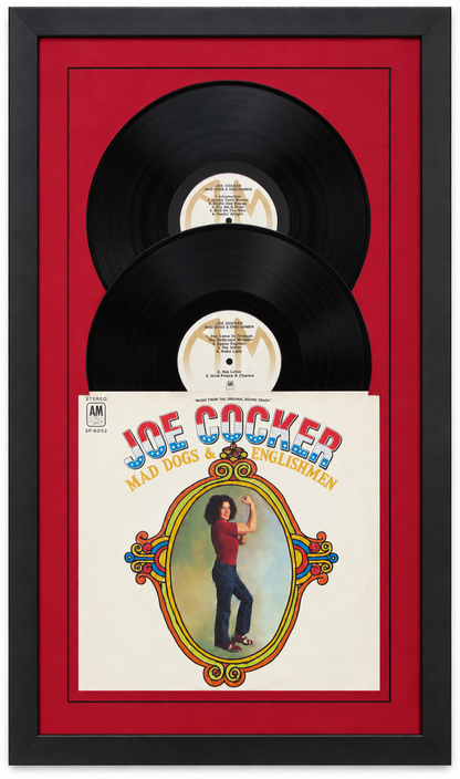 12" LP Double Vinyl Record Album Frame with Sleeve, Jukebox Style