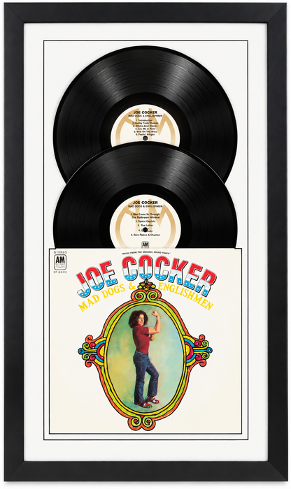 12" LP Double Vinyl Record Album Frame with Sleeve, Jukebox Style