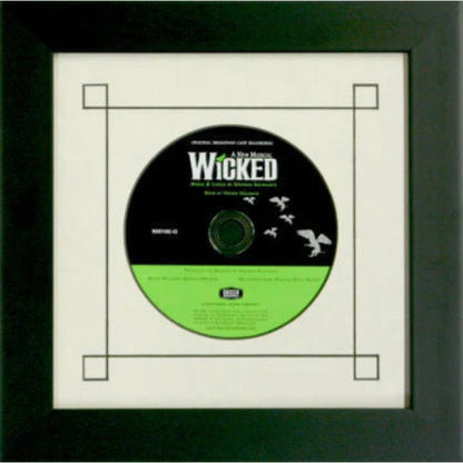 cd disc frame set white-black mat black frame