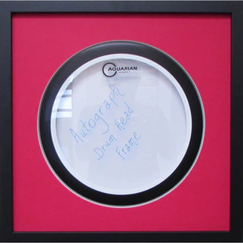 12" drum head frame red mat black frame