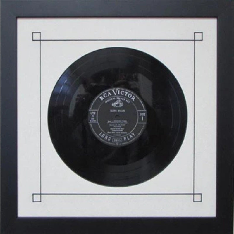 10" vinyl frame with white mat