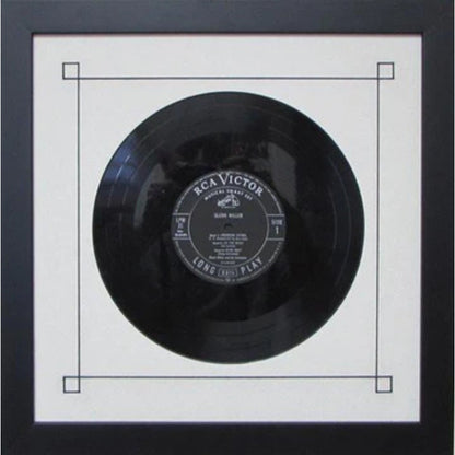 10" vinyl frame with white mat