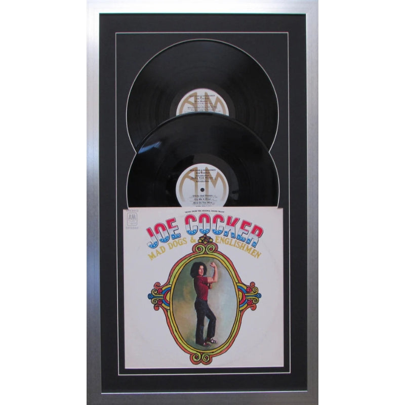 12" LP double vinyl record album frame with sleeve jukebox style