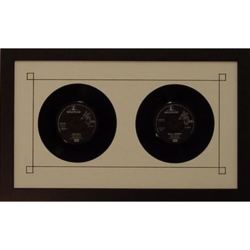 7" 45 double vinyl record frame black frame