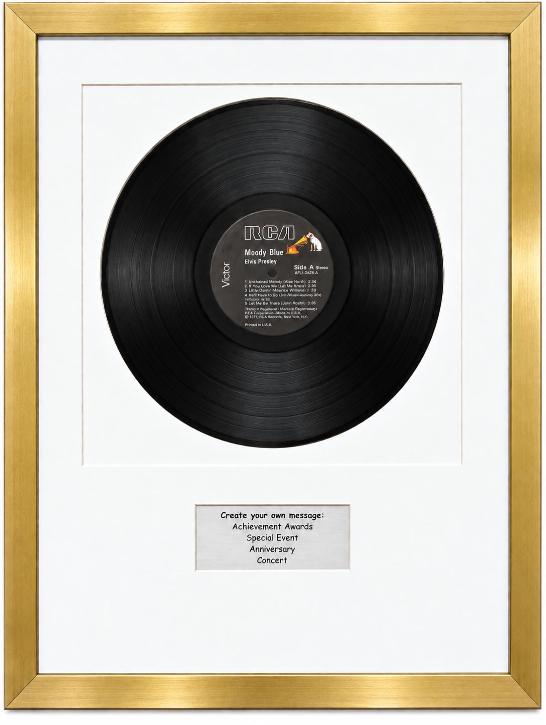 12" LP Record Album Frame with Personalized Message