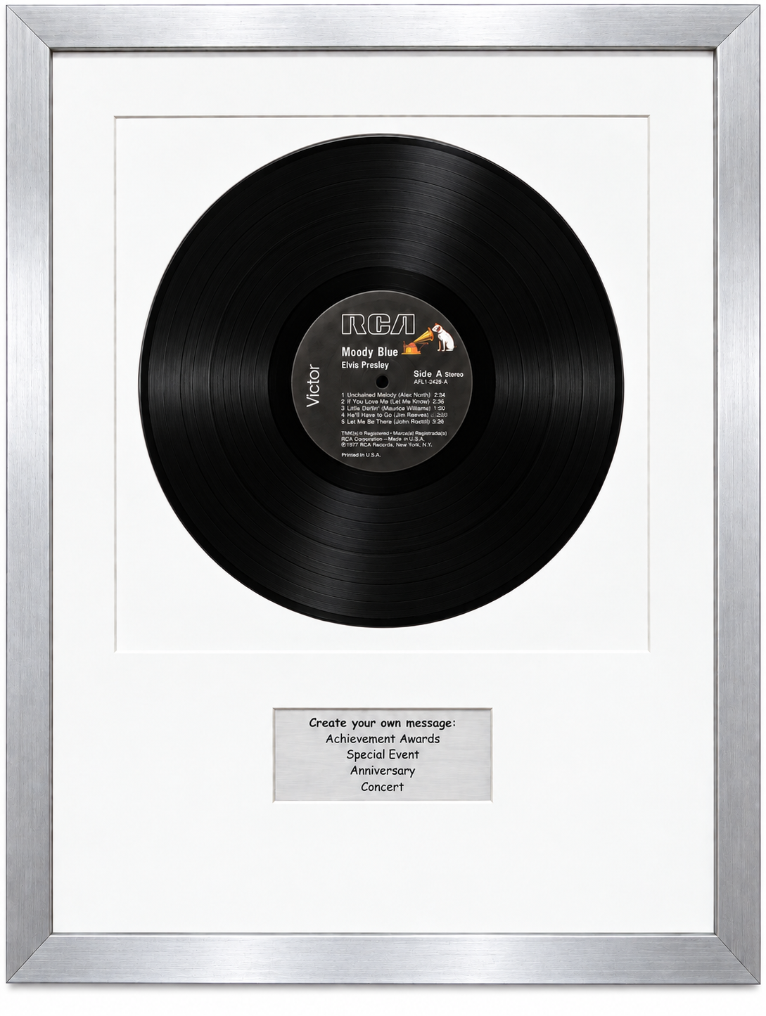 12" LP Record Album Frame with Personalized Message