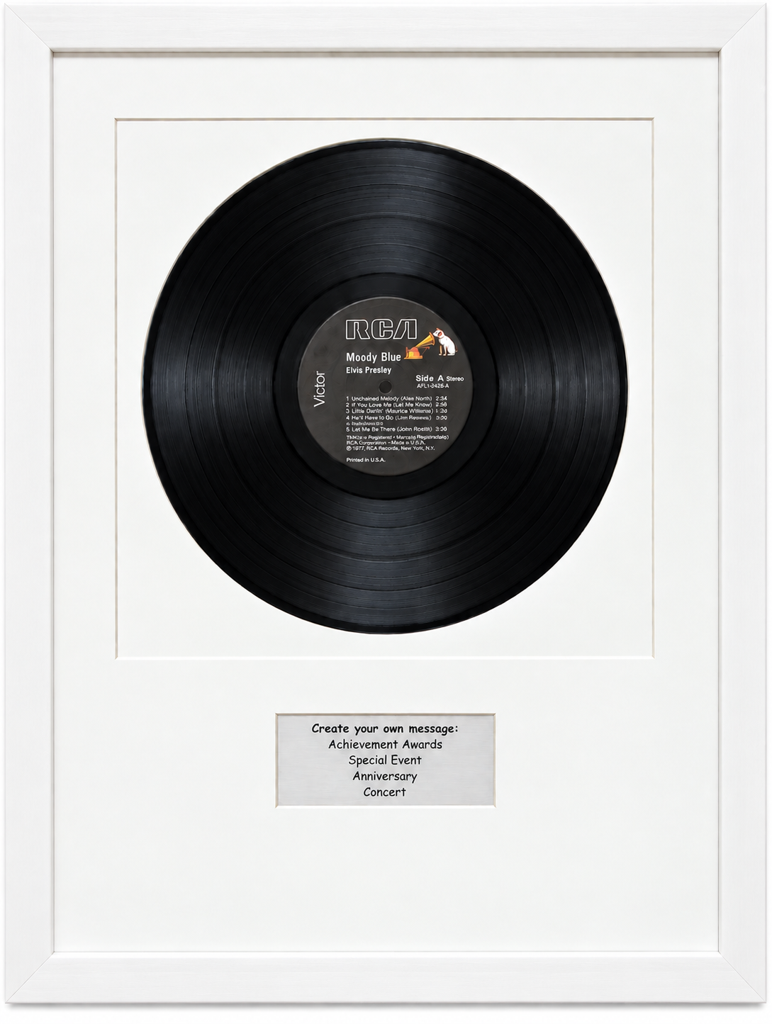 12" LP Record Album Frame with Personalized Message