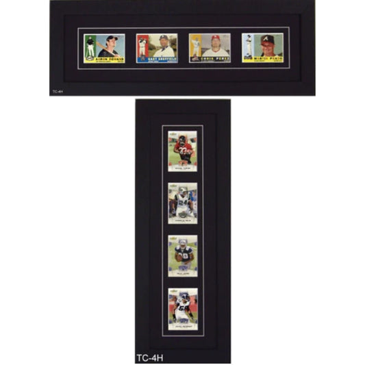 four trading card frame horizontal and vertical 
