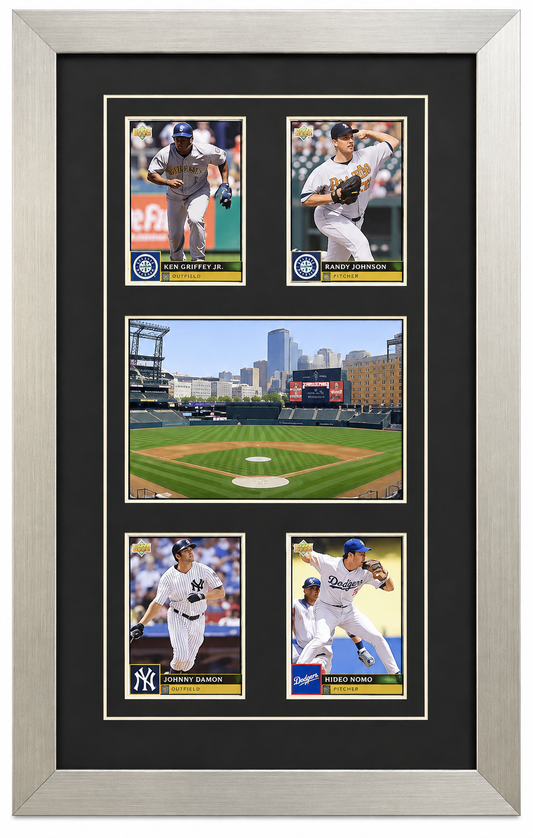 Four Trading Card Frame with Photo