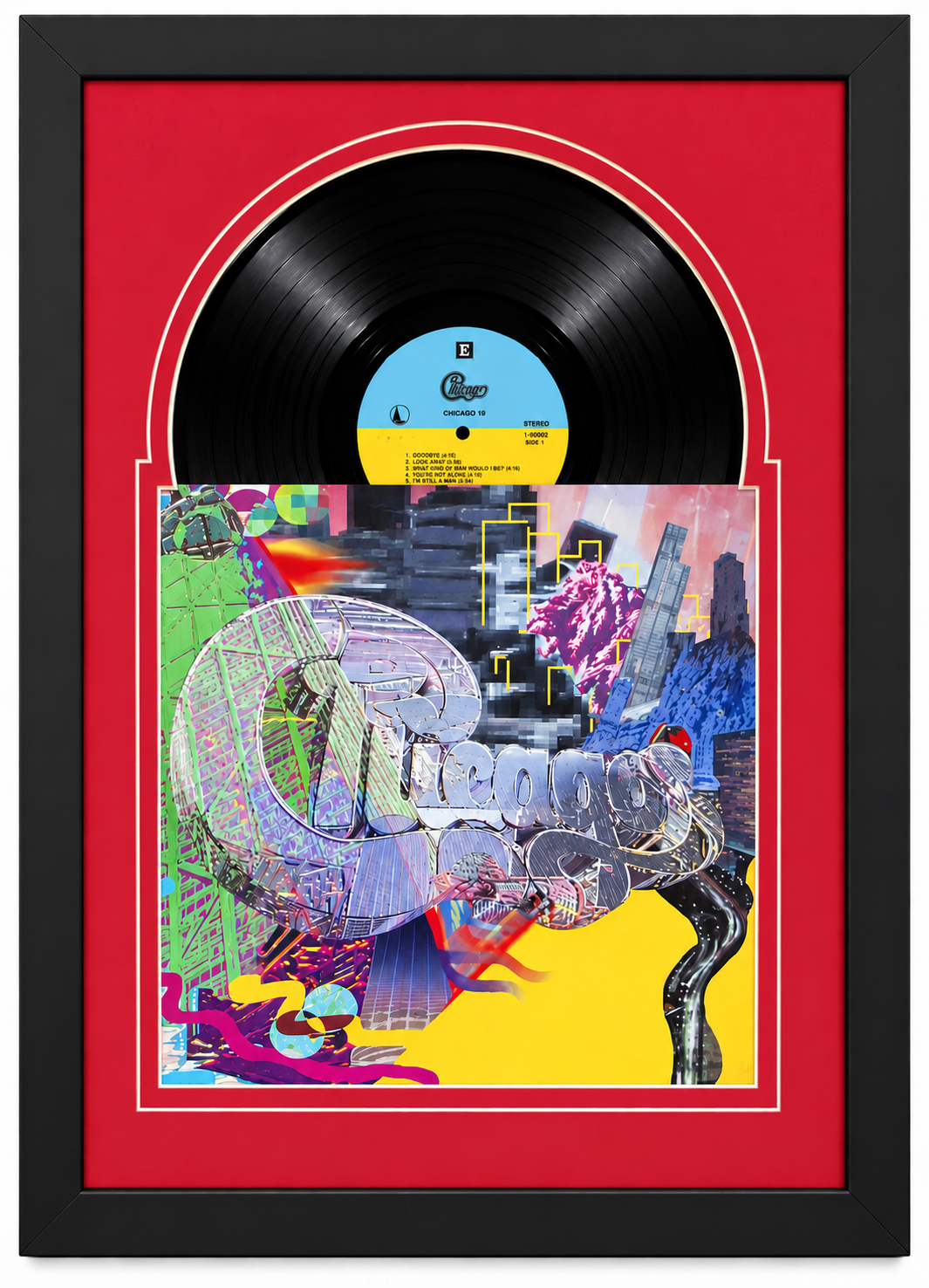 12" LP Vinyl or LaserDisc Frame with Sleeve, Jukebox style