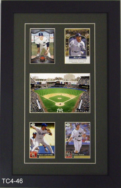 Four Trading Card Frame with Photo - Frame My Collection LLC