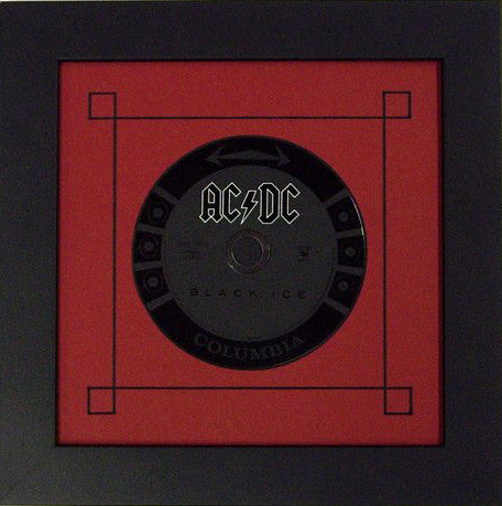 CD Disc Frame Set red-black mat black frame